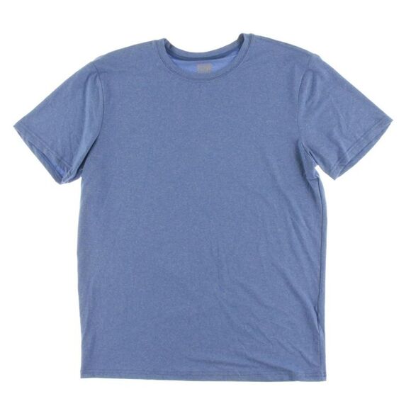 32Degrees Mens Blue Performance Solid Short Sleeves Shirts & Tops NWT - Picture 1 of 1